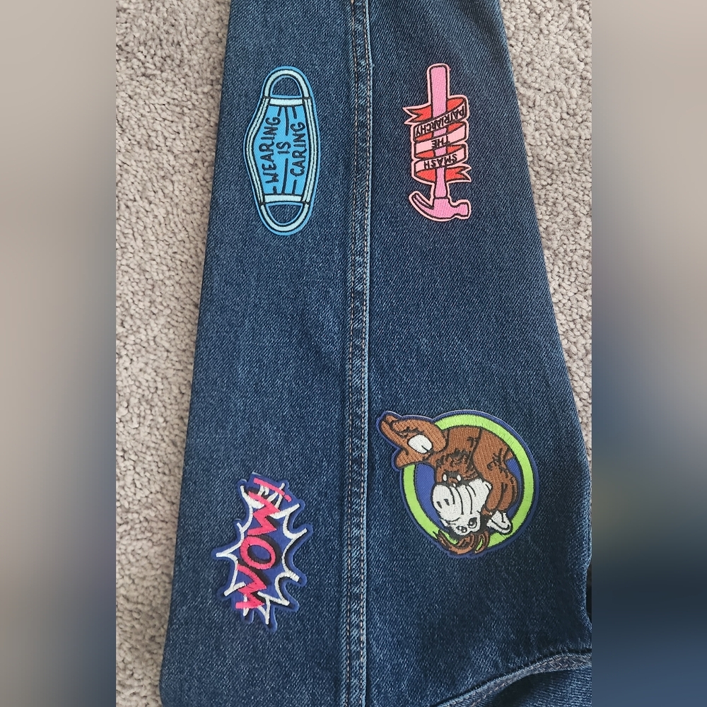 Custom Jean Patchwork Jacket - image 5